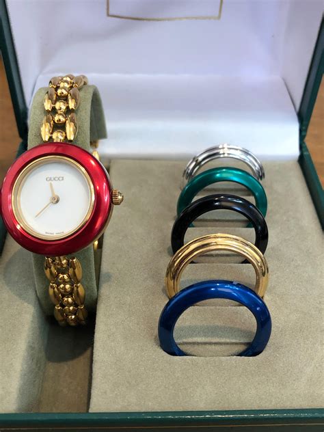 gucci bexel watch|Gucci watch with changeable bezels.